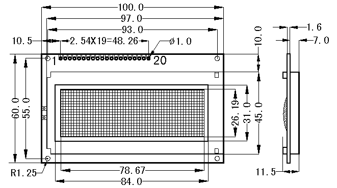 SMG19264A(bio)(zhn)Dc(din)Һ@ʾģK(LCM)ʾDƬ